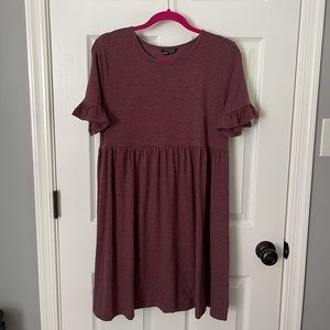 Mauve summer babydoll dress
